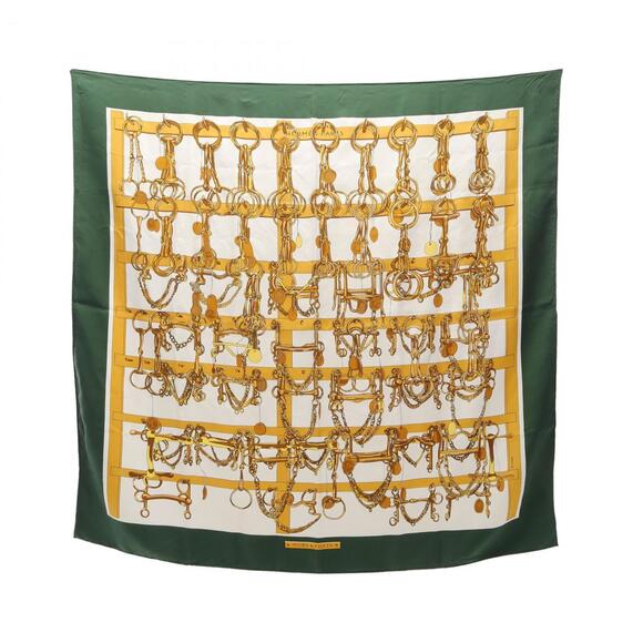 HERMES Yellow Silk Scarf - Picture 1 of 7